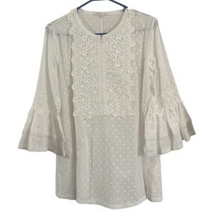 Andrew GN French Designer Swiss Dot Zip Front French Size 38